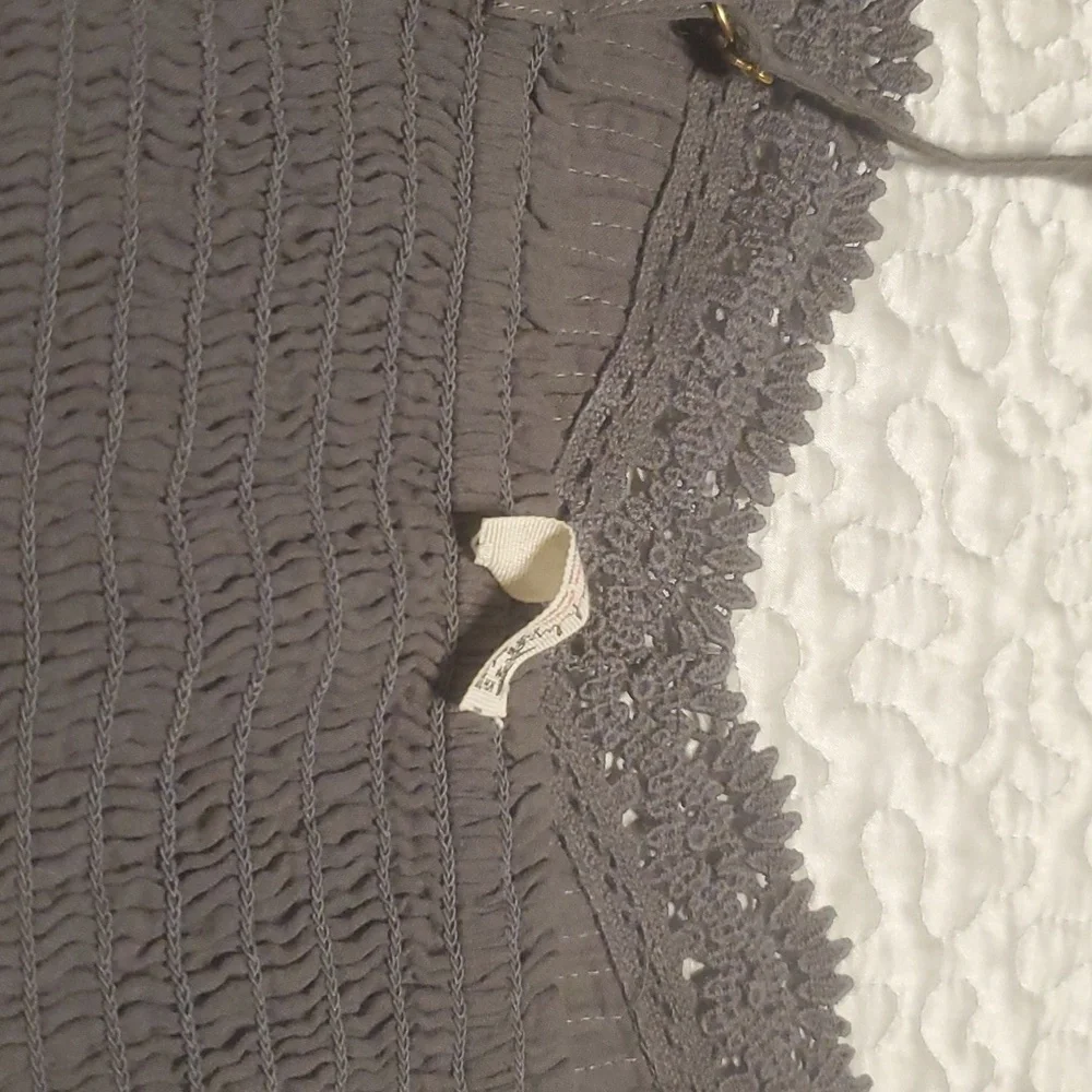 NEW  FREE PEOPLE  TALLULAH SMOCKED BACK  LACE BRALETTE - Picture 8 of 9